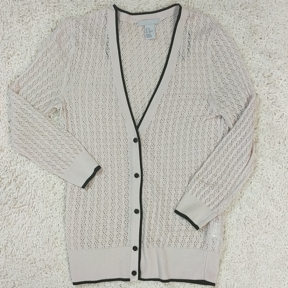 H&M Sweaters - H&M Pink And Black Lightweight Cardigan